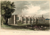 Boreham New Hall 1831 hand coloured print 