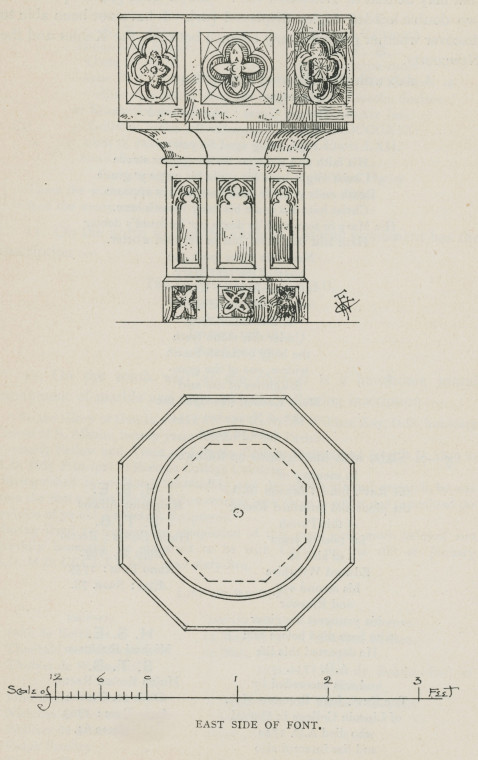 Great Leighs Font 1893 Copyright: Wykeham Chancellor