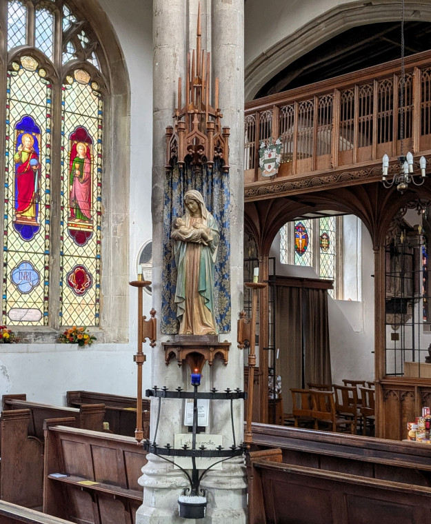 Bocking Church Mary and Child Statue 7 October 2025 Copyright: William George