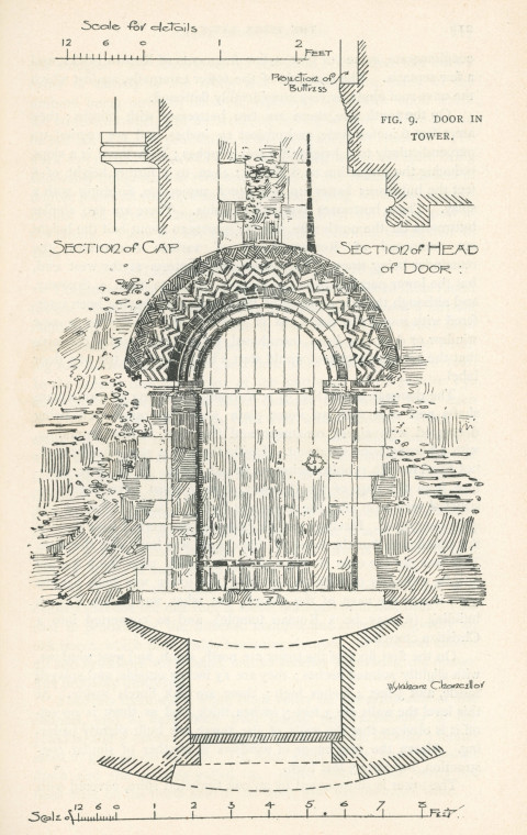 Great Leighs Door  1893 Copyright: Wykeham Chancellor