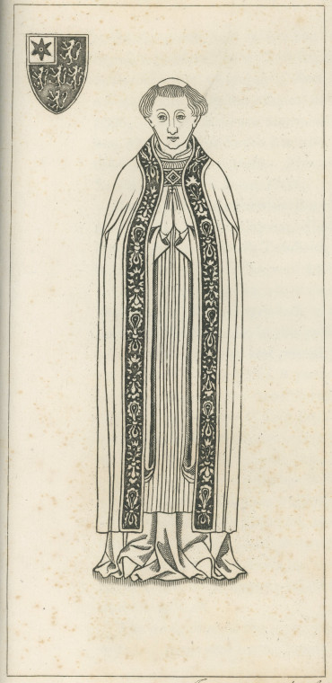 William Kirkeby 1458 Brass Theydon Garnon Church Ogborne 1817 Copyright: Elizabeth Ogborne History of Essex 1817