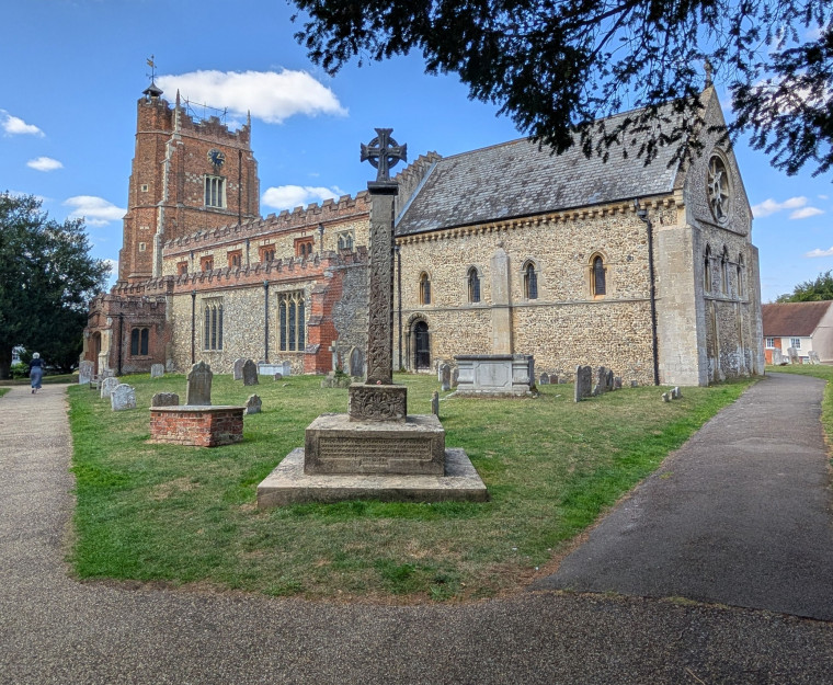 Castle Hedingham Church South and East Face 8 August 2025 Copyright: William George