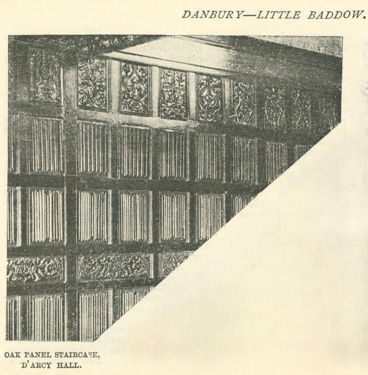 Darcy Hall Staircase Essex Holidays Lindley 1898 Copyright: Essex Holidays Lindley 1898