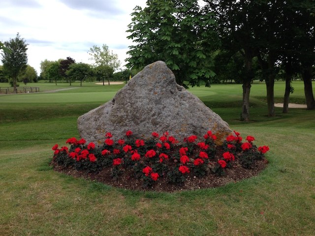 Hertfordshire puddingstone at Channels Golf Club Copyright: Gerald Lucy