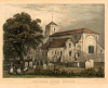 Waltham Abbey Church Hand Coloured Steel Engraving 1831 
