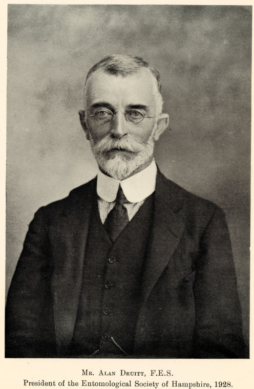 Alan Druitt Entomologist 1863 to 1933 Copyright: Essex Field Club