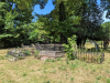 Wendens Ambo Churchyard Graves with Iron Railings 7 August 2022