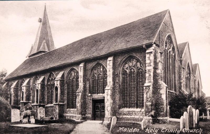 Maldon Holy Trinity Church Post Card Copyright: William George