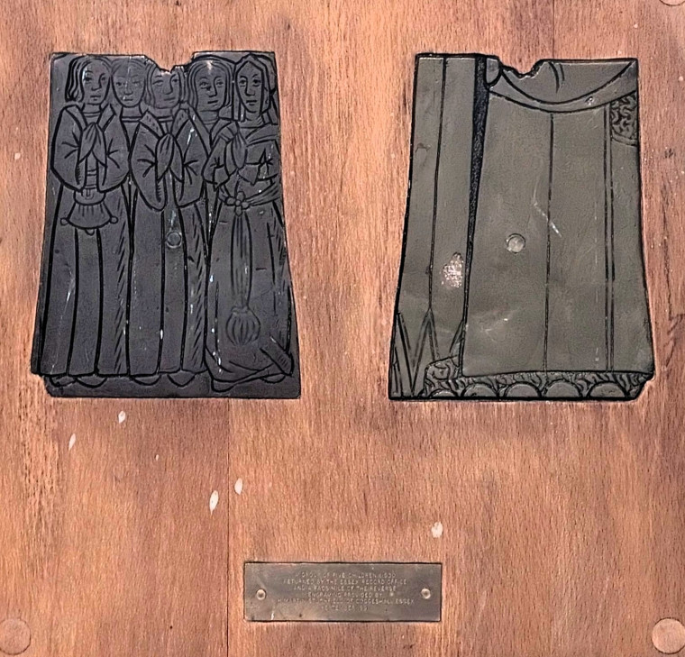 Clavering Church Monumental Brass 4 5 August 2025 Copyright: William George