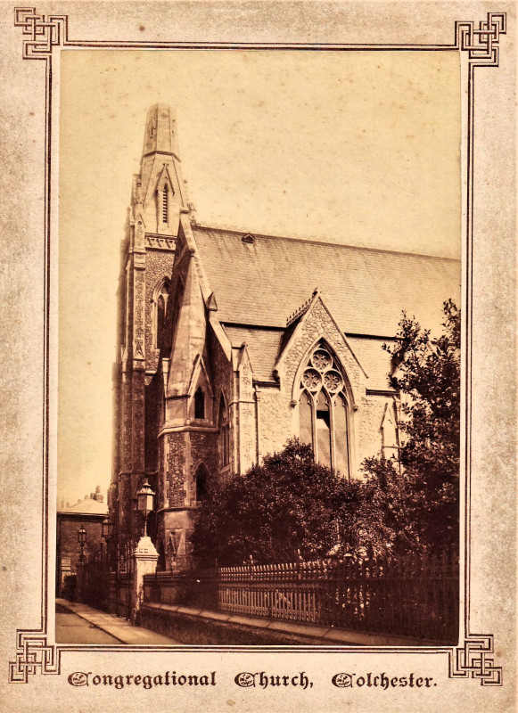 Colchester Congregational Church Essex Earthquake photograph Copyright: William George