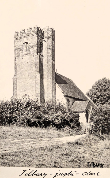 Tilbury juxta Clare Church Post Card Copyright: William George