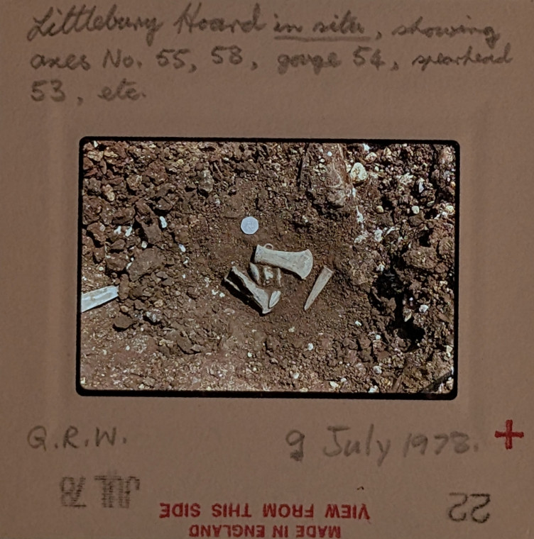 Littlebury Late Bronze Age Hoard M11 9 July 1978 Slide 22 Copyright: Graham R Ward Archive 