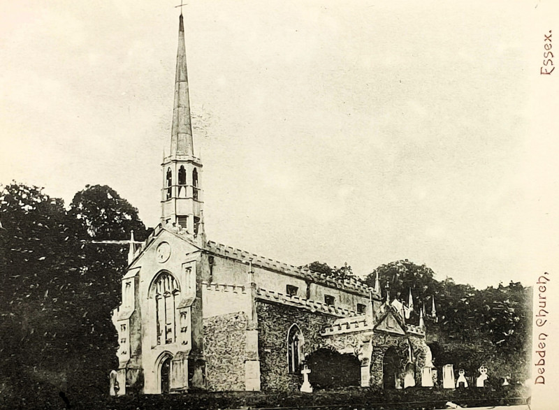 Debden Church post card Copyright: William George