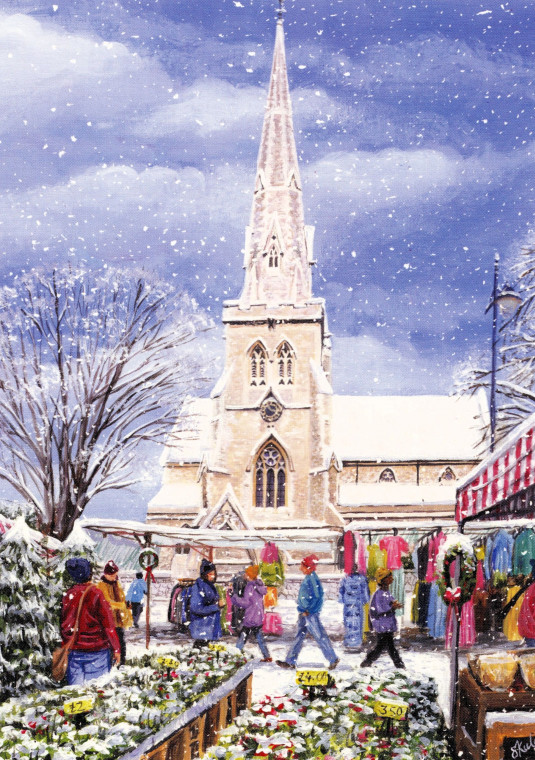 Romford St Edmund Church Christmas Card Image Copyright: Sharon Kulesa