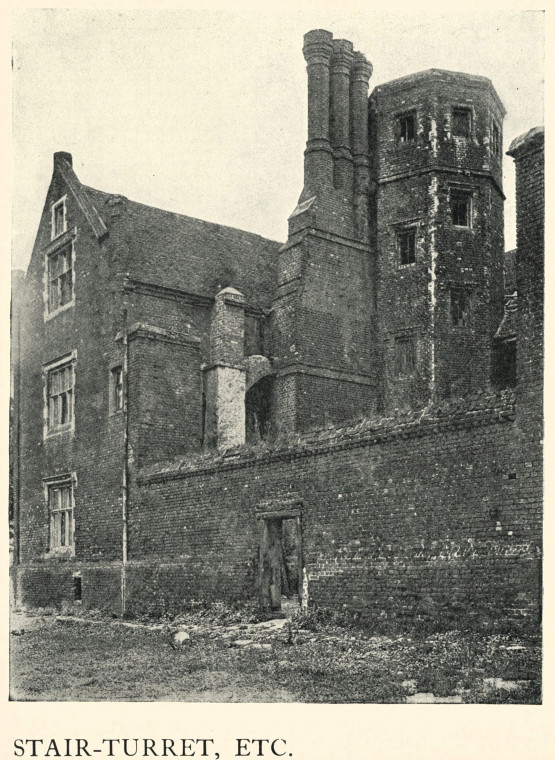 Eastbury House Stair Turret 1917 Copyright: London Survey Committee 1917