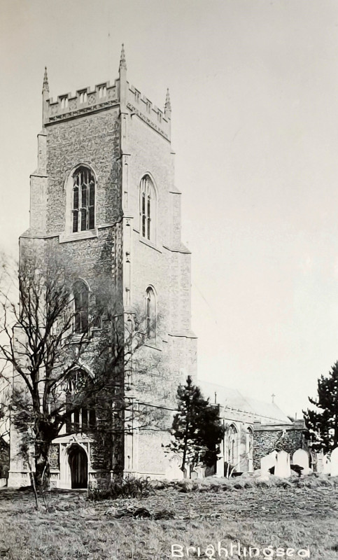 Brightlingsea Church post card Copyright: William George