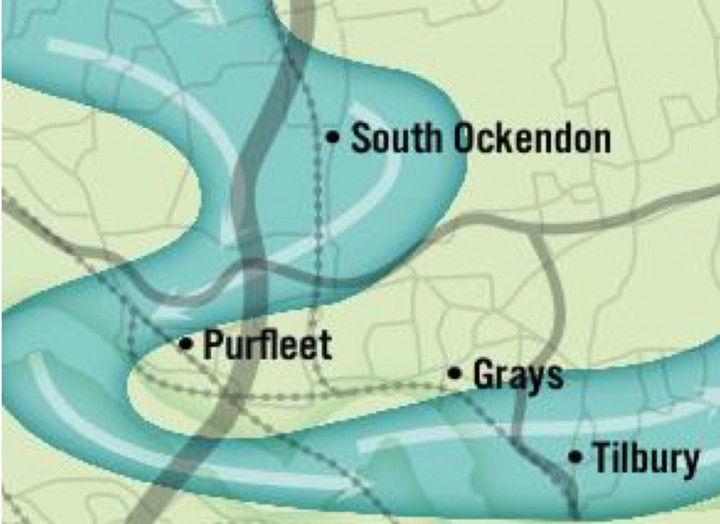 The course of the Thames during the Purfleet interglacial stage. Copyright: Gerald Lucy