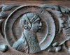 Gosfield Church Wooden Paneling with female face 21 March 2025