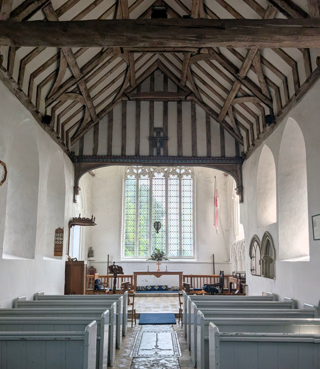 Tilty Church Interior View Looking East 17 June 2025 Copyright: William George