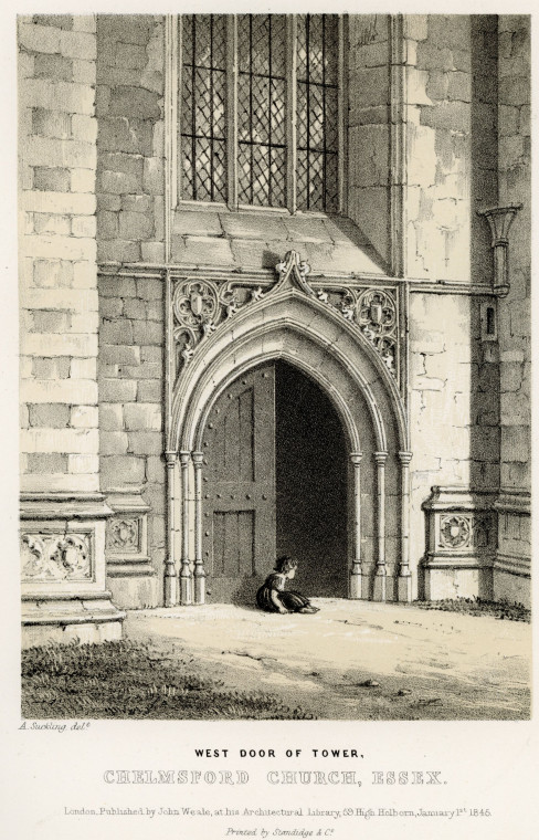 Chelmsford Church Suckling 1845 Copyright: Alfred Suckling Essex Antiquities 1845
