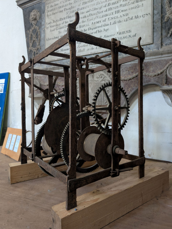 Hatfield Broad Oak Church Clock Workings 27 June 2025 Copyright: William George