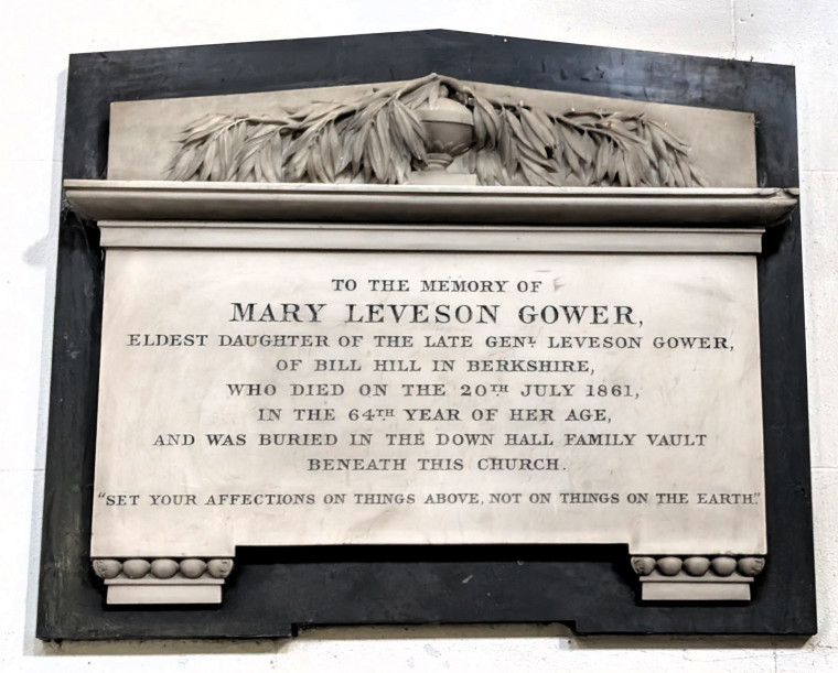 Hatfield Broad Oak Church Gower Monument 27 June 2025 Copyright: William George