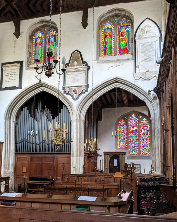 Bocking Church interior looking northwards 7 October 2025 Copyright: William George