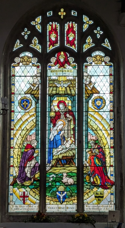 Bocking Church Stained Glass Window taken on 7 October 2025 Copyright: William George