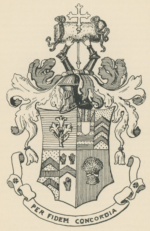 Great Dunmow Coat of Arms 1943 Copyright: Essex Review Vol 52 1943 