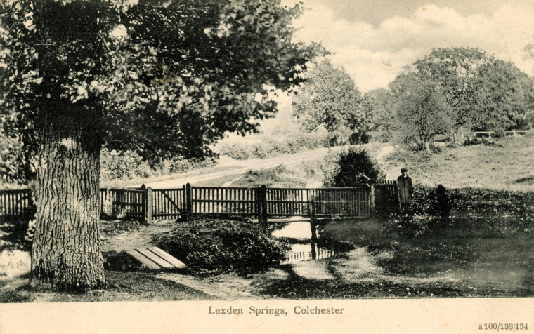 Lexden Springs Colchester Black and White Postcard Copyright: Post Card