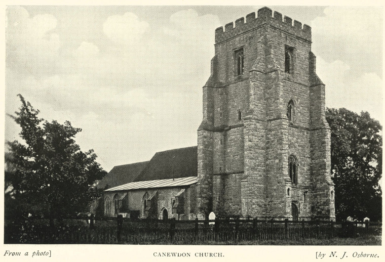 Canewdon Church N J Osborne 1910 Copyright: T Northcott Spurll Southend 1910