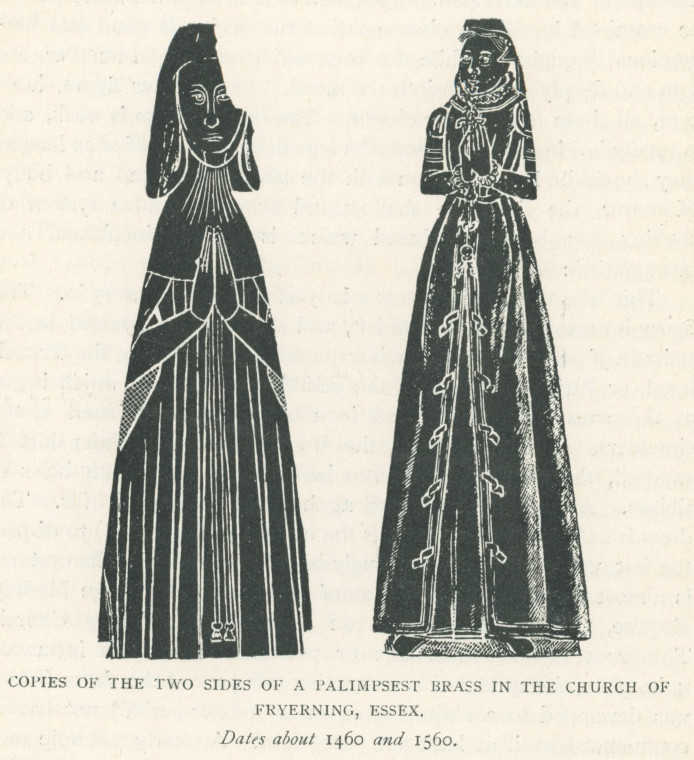 Fryerning Church Monumental Brass Essex Review 1894 Copyright: Essex Review 1894