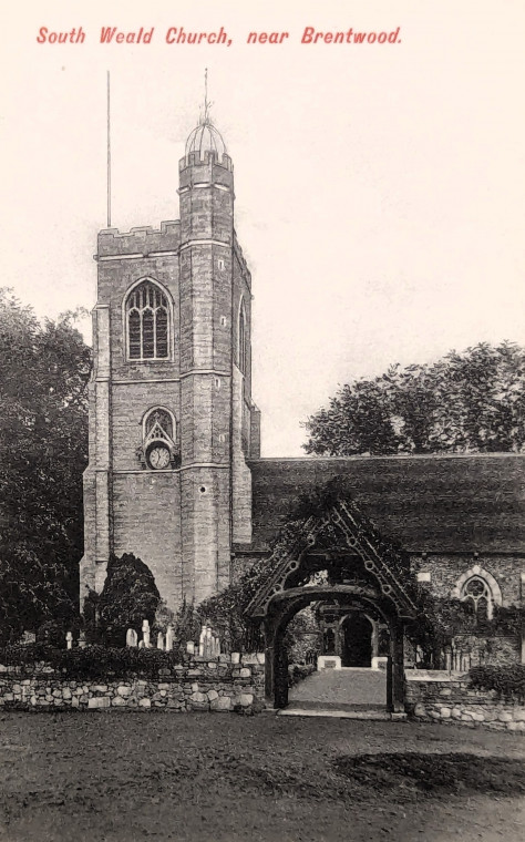 South Weald Church Post Card Copyright: William George