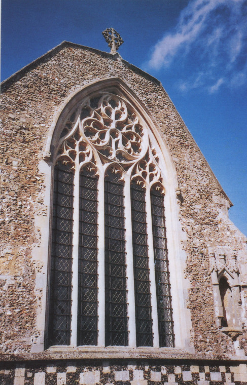 Tilty Church Early Fourteenth Century East Window Post Card Copyright: Church Post Card