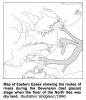 Routes of rivers during the last glacial stage