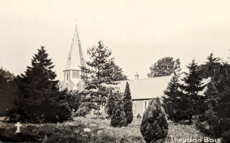 Theydon Bois Church Post Card Copyright: William George