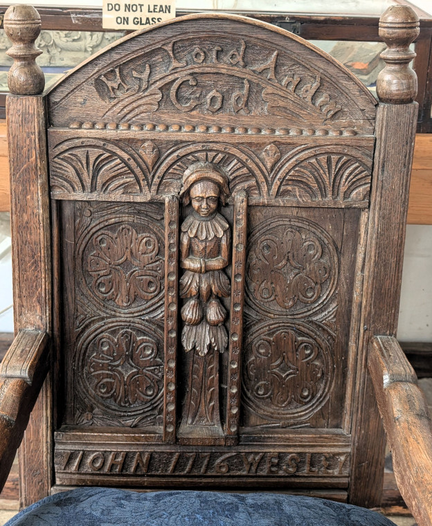 Tilty Church Wesley Chair Back 17 June 2025 Copyright: William George