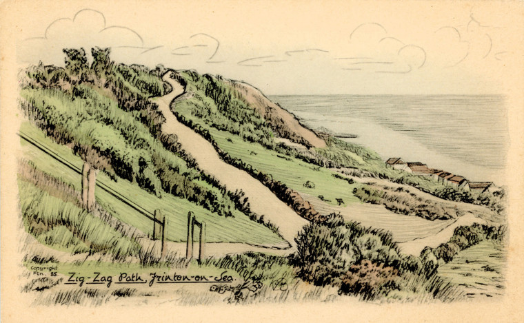 Frinton on Sea Zig Zag Path  1985 Copyright: William George