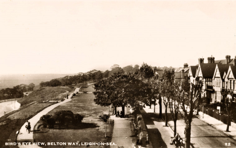 Leigh on Sea Belton Way Birds Eye View Copyright: William George