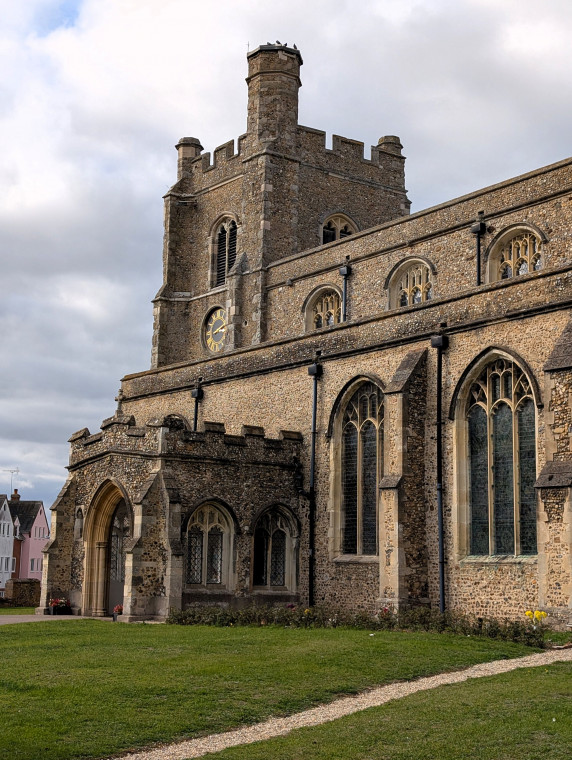 Bocking Church South Face and footpath 7 October 2025 Copyright: William George