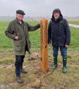 Mike Howgate and Gerald Lucy on the centenary 9th March 2023 Copyright: Phil James