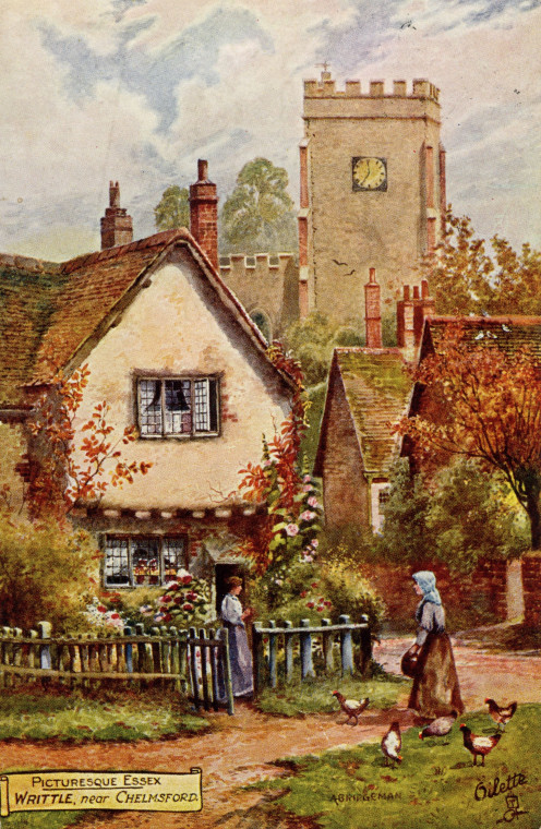 Writtle near Chelmsford Post Card Copyright: William George