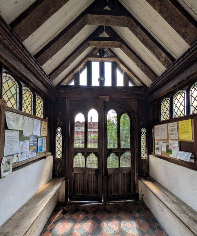 Matching Church Porch and Door 9 August 2025 Copyright: William George