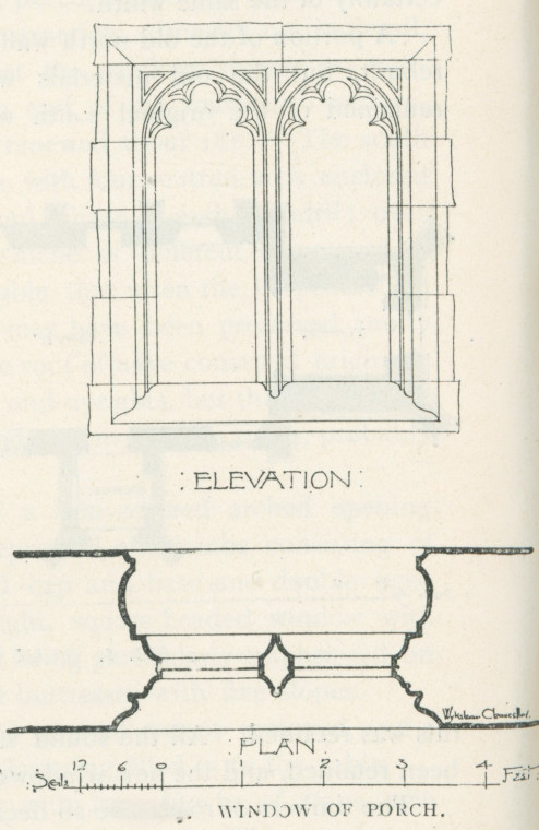 Salcot Church Porch Window Copyright: Essex Review 1894