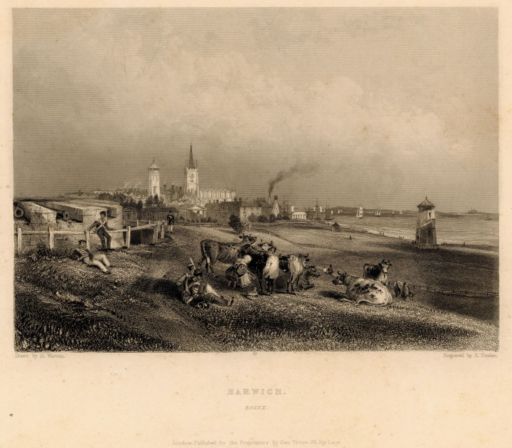 Harwich drawn by H. Warren Copyright: William George