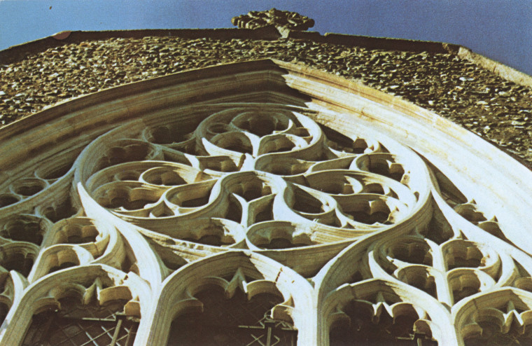 Tilty Church Fourteenth Century East Window Detail Post Card Copyright: Church Post Card