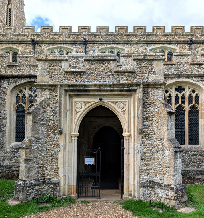 Clavering Church Porch Door 5 August 2025 Copyright: William George