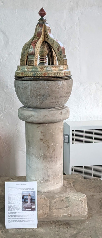 Tilty Church font 17 June 2025 Copyright: William George
