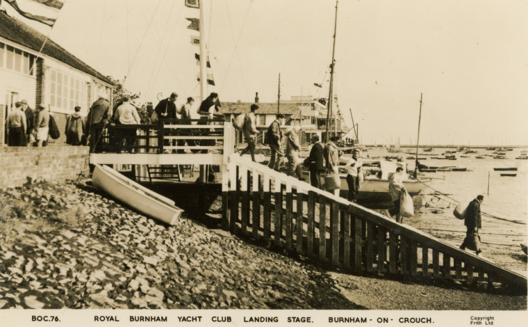 Burnham on Crouch Yacht Club Landing Stage Post Card Copyright: William George