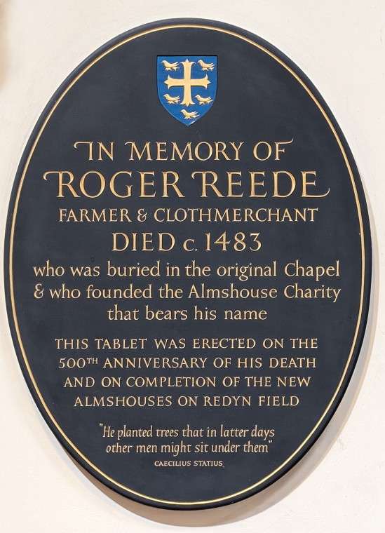 Romford Church Monument Roger Reede died 1483 3 April 2025 Copyright: William George